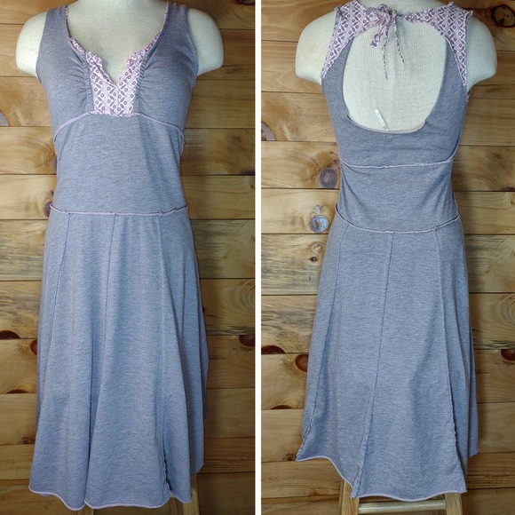 Free People Dresses Free People Xs Granola Girl Tiered Jersey Dress Cottage A Line Halter